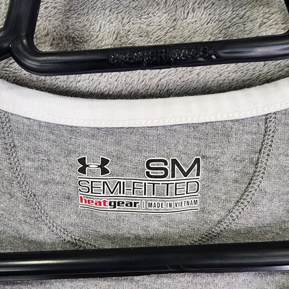 Womens Under Armour Heat Gear Shirt Oklahoma State V Neck Semi-Fitted Size S - Picture 4 of 9